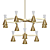 Poulina 12: Conical Pendant Chandelier 3D model small image 1