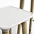 Scandinavian Eames-inspired Stools 3D model small image 5