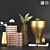 Elegant Vase Set: 27-Part Decor Piece 3D model small image 1