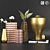 Elegant Vase Set: 27-Part Decor Piece 3D model small image 4