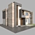 Contemporary Villa with Stone & Concrete 3D model small image 4