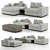 Luxury Fendi Casa Sofa: Belt Tight 3D model small image 1