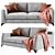 Modern Floyd Sofa Set: Perfect for Mr. & Mrs. 3D model small image 1