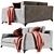 Modern Floyd Sofa Set: Perfect for Mr. & Mrs. 3D model small image 4