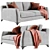 Modern Floyd Sofa Set: Perfect for Mr. & Mrs. 3D model small image 5