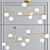 Modern Copper LED Chandelier 3D model small image 1