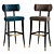 Zulu Bar Stool: Brave Elegance 3D model small image 1