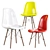 Modern Eames Replica Dining Chairs 3D model small image 1