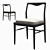 Colette Oak Dining Chair 3D model small image 2