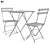 Foldable Red Outdoor Table and Chair Set 3D model small image 3