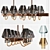 Modern Loft Queen Chandelier 3D model small image 1