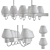 Modern Loft Queen Chandelier 3D model small image 2