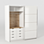 Nexus 200cm Prebuilt Closet 3D model small image 3