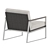 Luxury Daytona Armchair: Italian Elegance in Every Detail 3D model small image 4