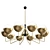 Title: Stilnovo Style Brass Sputnik Chandelier 3D model small image 1