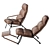 Harmonious Transformation: Kontrapunkt Recliner 3D model small image 3