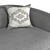 Luxury Velvet Sofa: Everly Elegance 3D model small image 3