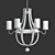 Glowing Garden: Outdoor Chandelier 3D model small image 2