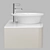 Jacod Delafon Presquile - Elegant Top-mounted Sink 3D model small image 3