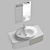 Jacod Delafon Presquile - Elegant Top-mounted Sink 3D model small image 5