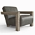 Premium Leather Alta Chair: Elegant Design & Superior Comfort 3D model small image 1