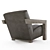 Premium Leather Alta Chair: Elegant Design & Superior Comfort 3D model small image 2