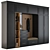 Elegant Black and Wood Hallway Set 3D model small image 4