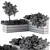 Rustic Outdoor Planters - Set of 44 3D model small image 4