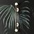 Modern Black Wall Sconce: LUMINAIRE MURAL NODES KW1011BBS 3D model small image 4