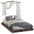 Modern Pallet Bed with Industrial Charm 3D model small image 5