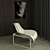 Italian Style Relax Armchair 3D model small image 2