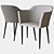 Elegant Porada Grace Chair 3D model small image 1