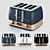 Classic Bronze 4-Slice Toaster 3D model small image 4