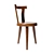 Perriand Three-Legged Chair 3D model small image 2