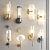 Elegant Gold Wall Lights x4 3D model small image 1