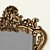 Bronze Patina Frame Mirror 3D model small image 4