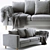 Scandinavian Style BoConcept Indivi Sofa 3D model small image 1