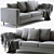Scandinavian Style BoConcept Indivi Sofa 3D model small image 4