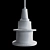 Tayga Saturn Ceramic Pendant Lamp 3D model small image 2