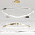 Sleek Delta LED Ceiling Lamp 3D model small image 3