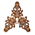 Elegant Embossed Classic Ornament 3D model small image 1