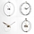 Stylish Nomon Clocks Collection 3D model small image 1