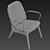 Jorgen Arm Chair: Modern Elegance 3D model small image 4