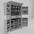 Elegant Wine Cabinet: Wood, Glass, Metal 3D model small image 4