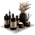 Elegant Brown Bathroom Decor Set 3D model small image 1