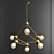 Contemporary Atom Chandelier 3D model small image 1