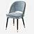 Elegant Eichholtz CLIFF Velvet Dining Chair 3D model small image 2