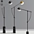 Elegant Balancer Floor Lamp 3D model small image 2