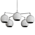 Clear Glass Globe Chandelier 3D model small image 3