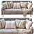 Crosby Mid-Century 3-Seater Sofa 3D model small image 4